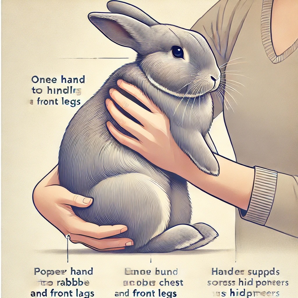 Hoe je een konijn veilig oppakt